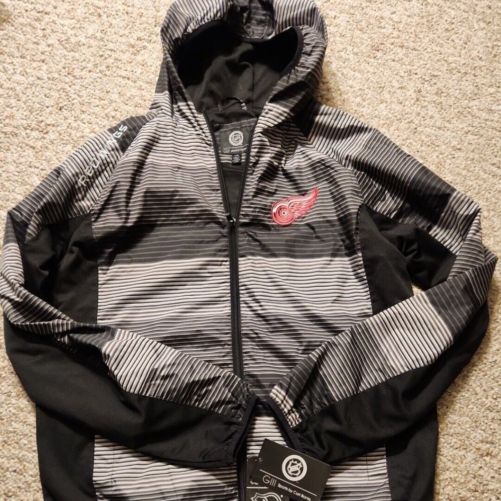 Detroit Red Wings Jacket Genuine NHL Merchandise GIII Sports By Carl Banks Sz L